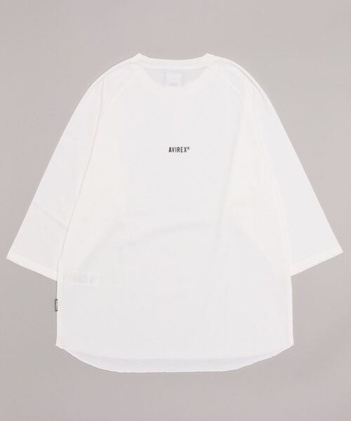 AVIREX(アヴィレックス)の「【直営店限定】3/4 H.A T-SHIRT / 七分袖 Tシャツ / AVIREX / アヴィレックス(Tシャツ/カットソー・メンズ・ブラック/ブルー系その他5/ホワイト・3/2/1)」の4枚目の写真