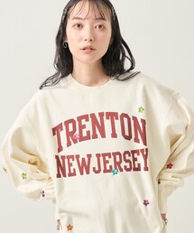 FREAK'S STORE | ロゴフラワー刺繍スウェット(スウェット)