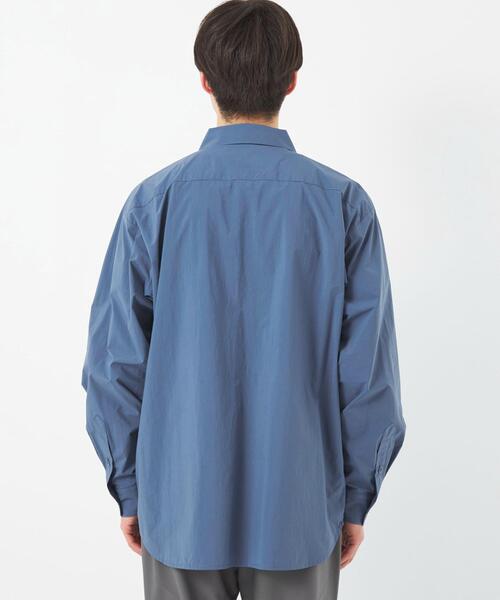 UNIVERSAL OVERALL（ユニバーサルオーバーオール）の「【別注】＜UNIVERSAL OVERALL＞ナイロン シャツ（シャツ/ブラウス・メンズ・ライトブルー/ライトグレー/ネイビー・L/M）」の8枚目の写真