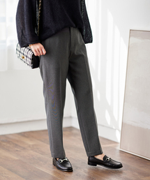 ウォッシャブル テーパードスラックスパンツ