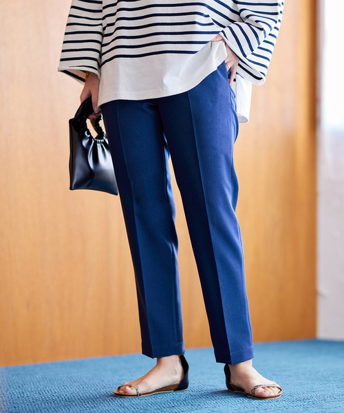 JOURNAL STANDARD（ジャーナルスタンダード）の「ウォッシャブル テーパードスラックスパンツ（スラックス・レディース・チャコールグレー/ブルー/ブラック・36/38）」の5枚目の写真