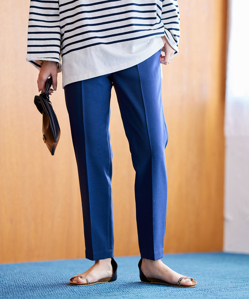 JOURNAL STANDARD（ジャーナルスタンダード）の「ウォッシャブル テーパードスラックスパンツ（スラックス・レディース・チャコールグレー/ブルー/ブラック・36/38）」の6枚目の写真