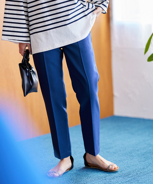 JOURNAL STANDARD（ジャーナルスタンダード）の「ウォッシャブル テーパードスラックスパンツ（スラックス・レディース・チャコールグレー/ブルー/ブラック・36/38）」の7枚目の写真