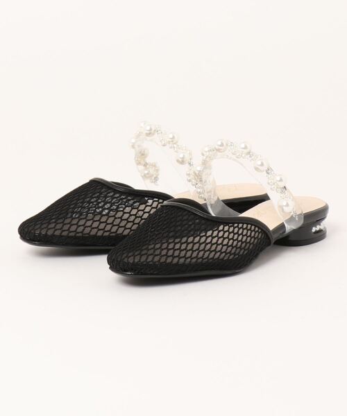 Bridget Birkin(ブリジットバーキン)の「【Bridget Birkin】メッシュパールミュール(532301)(サンダル・レディース・ブラック/アイボリー/ライトブルー・22.5/23/23.5/24/24.5)」の6枚目の写真