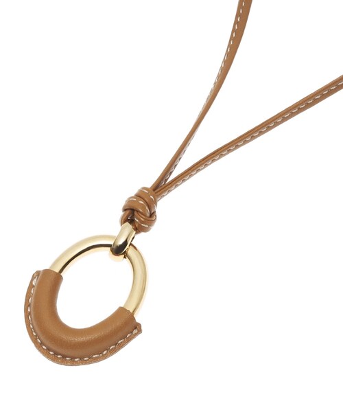 UNTITLED（アンタイトル）の「◆レザーワントップネックレス（ネックレス・レディース・キャメル/サンドベージュ・99）」の10枚目の写真
