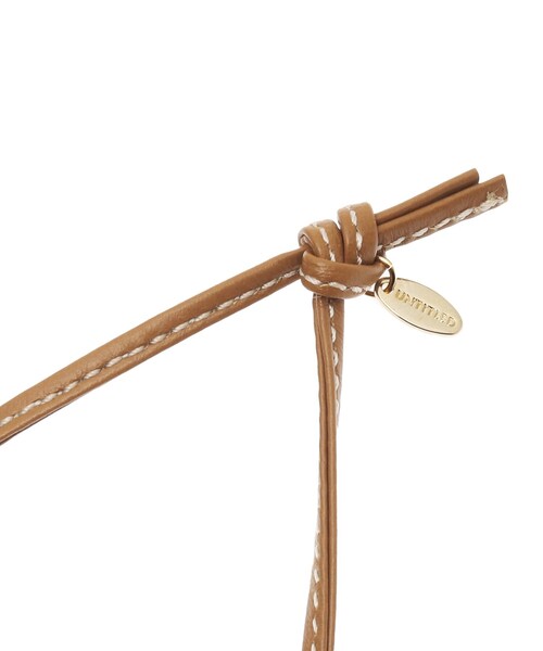 UNTITLED（アンタイトル）の「◆レザーワントップネックレス（ネックレス・レディース・キャメル/サンドベージュ・99）」の4枚目の写真