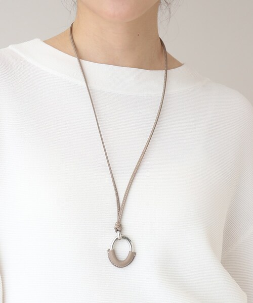 UNTITLED（アンタイトル）の「◆レザーワントップネックレス（ネックレス・レディース・キャメル/サンドベージュ・99）」の9枚目の写真