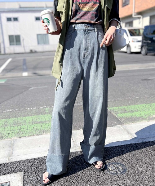 セール】《ms+ ideal》これ1本でお洒落上級見え。コットン100%ロール