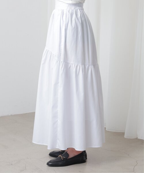 frames RAY CASSIN（フレームスレイカズン）の「ラウンドティアードスカート（スカート・レディース・グレイッシュベージュ/カーキ/レッド/ホワイト/スミクロ/ブルー・FREE）」の22枚目の写真