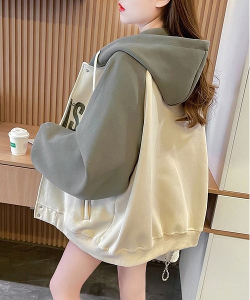 RUUX(ルーフ)の「オーバーサイズ スタジャン(その他アウター・レディース・カーキ/ネイビー/ブラウン・XL/L/M)」の10枚目の写真