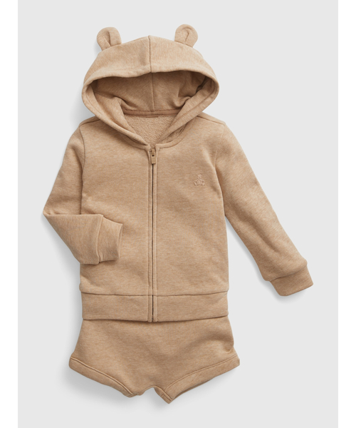 GAP（ギャップ）の「ブラナンベア セットアップ 2点セット (ベビー)（パーカー・キッズ・ブラウン・3-6M/6-12M/12-18M/18-24M）」の2枚目の写真