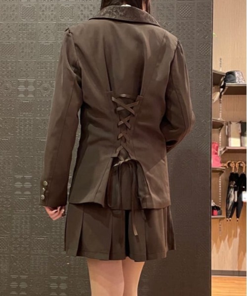 axes femme（アクシーズファム）の「後ろレースアップジャケット