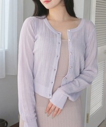 ニットシアーカーディガン