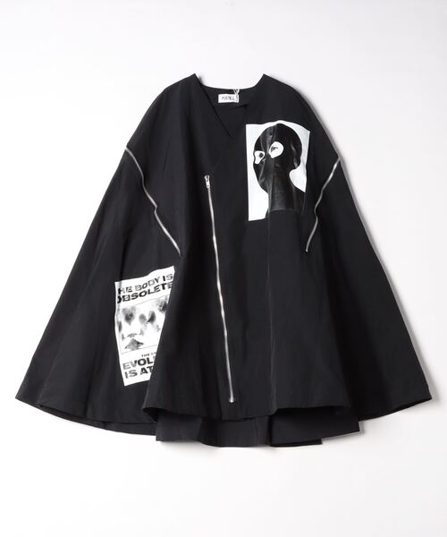 KIDILL(キディル)の「【KIDILL/キディル】Cape(ポンチョ・メンズ・ブラック・FREE)」の1枚目の写真