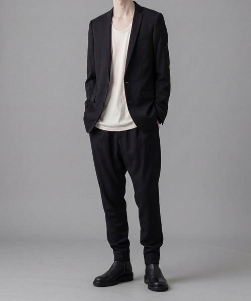 ato(アトウ)の「COTTON U-NECK T(Tシャツ/カットソー・メンズ・ホワイト/ブラック/ブルー/アイボリー/グレー・46/48)」の7枚目の写真