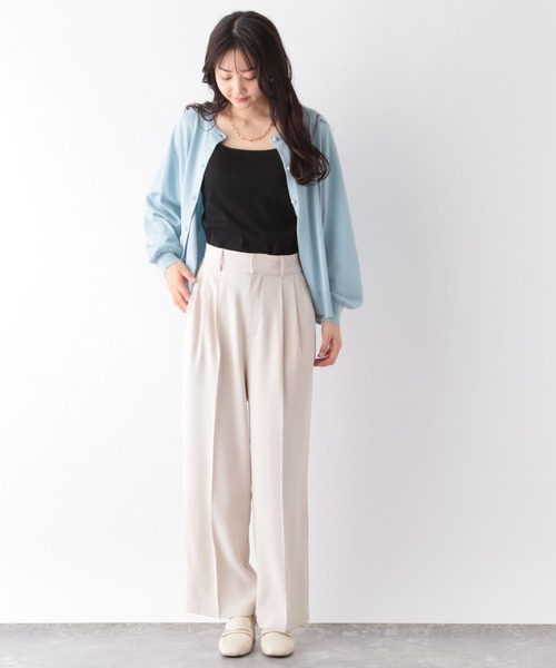 ☆美品☆ 45R カットワーク キャミソール GLOBAL WORK（グローバルワーク）の「Beauteeカップ付きキャミ