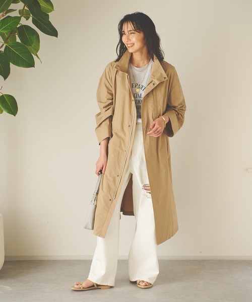 RIVE DROITE（リヴドロワ）の「スタンドモッズコート（モッズコート・レディース・ネイビー/カーキ/ライトベージュ・FREE）」の10枚目の写真
