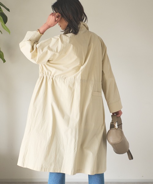 RIVE DROITE（リヴドロワ）の「スタンドモッズコート（モッズコート・レディース・ネイビー/カーキ/ライトベージュ・FREE）」の8枚目の写真