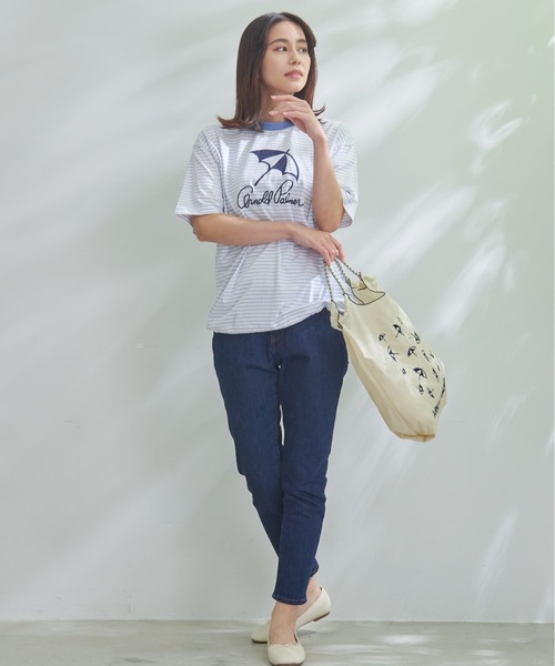 Arnold Palmer（アーノルドパーマー）の「ミックスコード グラフィック トートバッグ（トートバッグ・レディース・ベージュ/ブラック/オフホワイト・F）」の14枚目の写真