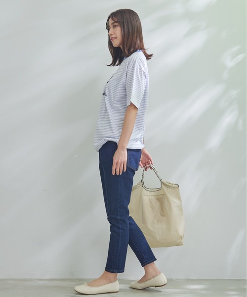 Arnold Palmer（アーノルドパーマー）の「ミックスコード グラフィック トートバッグ（トートバッグ・レディース・ベージュ/ブラック/オフホワイト・F）」の15枚目の写真