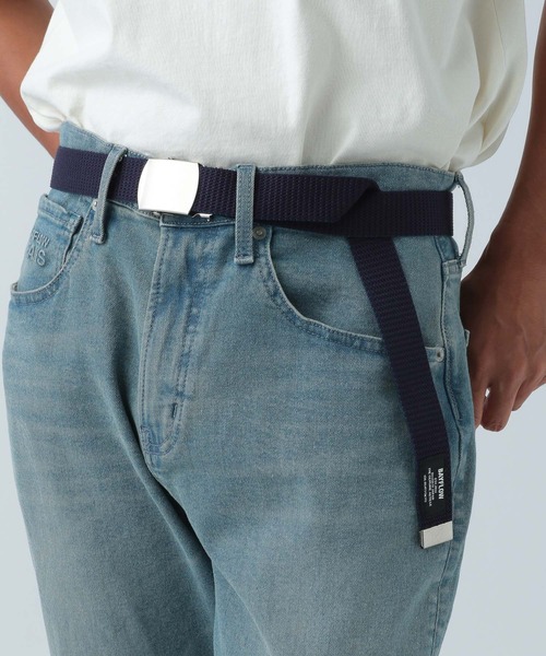 BAYFLOW(ベイフロー)の「G1ベルト(ベルト・メンズ・ブラック/オフホワイト/グリーン/イエロー/ネイビー/カーキ/ブルー/グレー/ボルドー・FREE)」の2枚目の写真