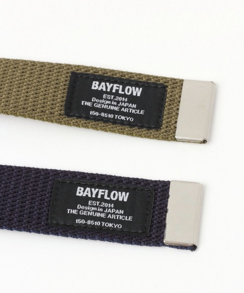 BAYFLOW(ベイフロー)の「G1ベルト(ベルト・メンズ・ブラック/オフホワイト/グリーン/イエロー/ネイビー/カーキ/ブルー/グレー/ボルドー・FREE)」の11枚目の写真