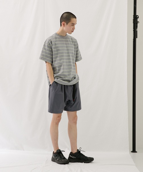 Gramicci（グラミチ）の「『ユニセックス』『撥水』『別注』GRAMICCI　コーデュラストレッチルーズショーツ（その他パンツ・メンズ・グレー/ブラック・SMALL/MEDIUM/LARGE）」の10枚目の写真