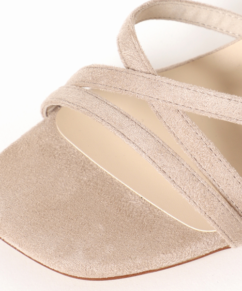 7cmクロスストラップサンダル