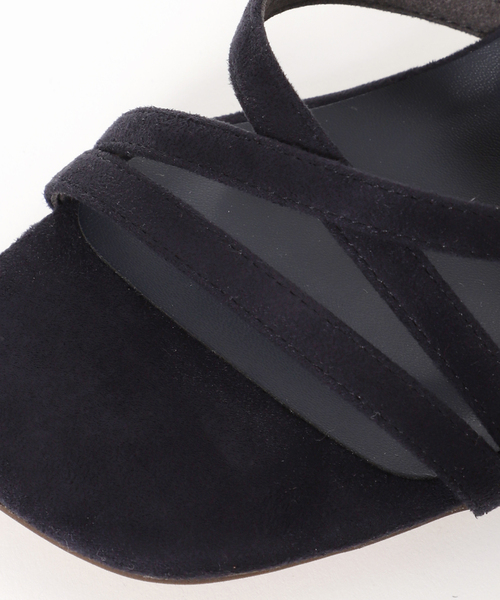 7cmクロスストラップサンダル