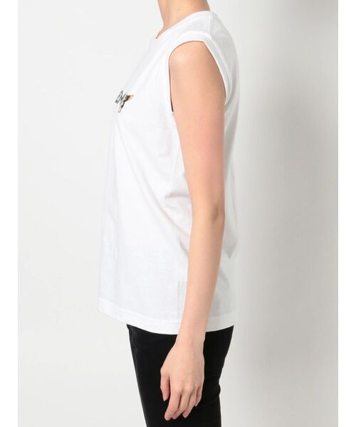 MURUA（ムルーア）の「【GREMLiNS】ロゴプリントタンク（タンクトップ・レディース・ホワイト/ブラック・FREE）」の6枚目の写真