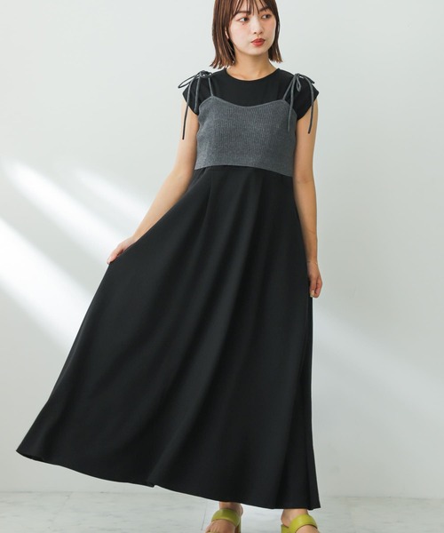 SENSE OF PLACE by URBAN RESEARCH（センスオブプレイスバイアーバンリサーチ）の「リブニットビスチェ（ベスト・レディース・ブラック/ライトブルー/チャコールグレー・ONE）」の22枚目の写真