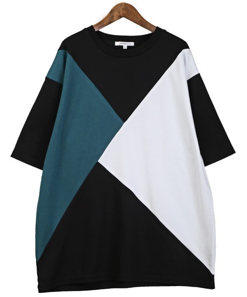 LUXSTYLE(ラグスタイル)の「ポンチ切替半袖ビッグTシャツ(Tシャツ/カットソー・メンズ・C/A・M/L)」の10枚目の写真