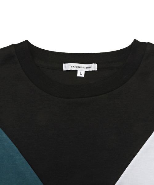 LUXSTYLE(ラグスタイル)の「ポンチ切替半袖ビッグTシャツ(Tシャツ/カットソー・メンズ・C/A・M/L)」の13枚目の写真