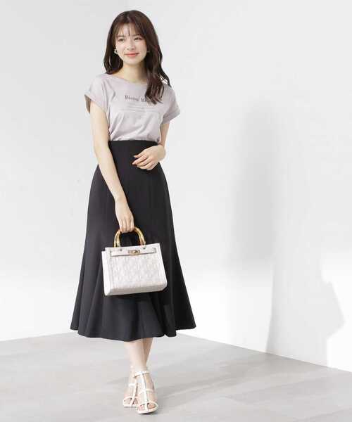 PROPORTION BODY DRESSING（プロポーションボディドレッシング）の「ラウンドマーメフレアースカート / 1213220502（スカート・レディース・ブラック/ピンク/ホワイト系その他・SMALL/MEDIUM）」の3枚目の写真