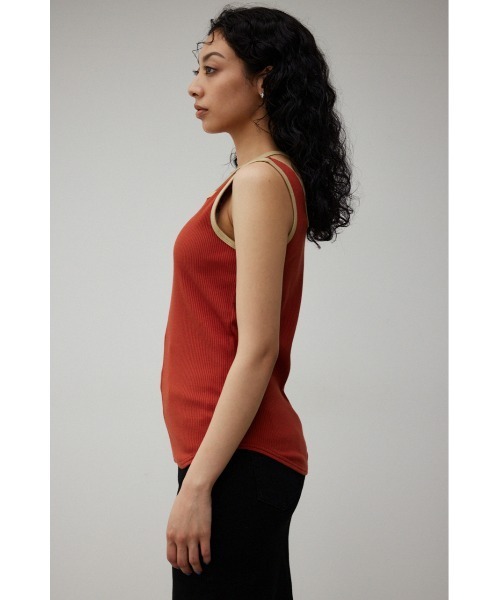 AZUL by moussy(アズールバイマウジー)の「STRING ARRANGEMENT TANK TOP/ストリングアレンジメントタンクトップ(タンクトップ・レディース・ブラック/ライトベージュ/ダークオレンジ・SMALL/MEDIUM)」の19枚目の写真