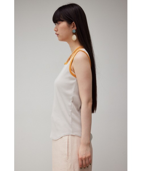 AZUL by moussy(アズールバイマウジー)の「STRING ARRANGEMENT TANK TOP/ストリングアレンジメントタンクトップ(タンクトップ・レディース・ブラック/ライトベージュ/ダークオレンジ・SMALL/MEDIUM)」の12枚目の写真