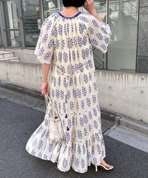 ワンピース ne Quittez pas Cotton Voile Ethnic Dress NE QUITTEZ PAS!（ヌキテパ）の「ne Quittez pas/COTTON VOILE ETHNIC