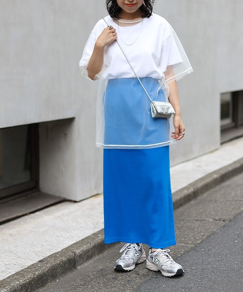 COLONY 2139（コロニートゥーワンスリーナイン）の「リブIラインスカート（スカート・レディース・ブラック/アイボリー/ブルー/ライム・SMALL/MEDIUM）」の10枚目の写真