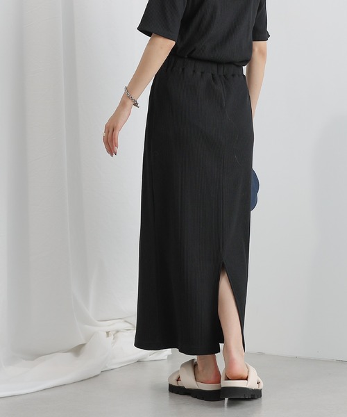 COLONY 2139（コロニートゥーワンスリーナイン）の「リブIラインスカート（スカート・レディース・ブラック/アイボリー/ブルー/ライム・SMALL/MEDIUM）」の8枚目の写真