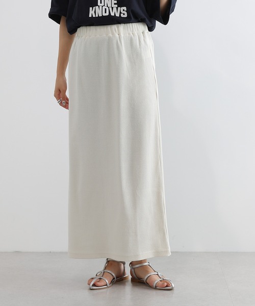 COLONY 2139（コロニートゥーワンスリーナイン）の「リブIラインスカート（スカート・レディース・ブラック/アイボリー/ブルー/ライム・SMALL/MEDIUM）」の22枚目の写真