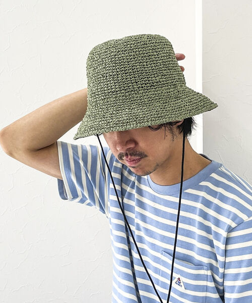 halo commodity(ハロ コモディティー)の「【halo commodity/ハロ コモディティー】Chip Dome Hat h231-422(ハット・メンズ・グリーン/ベージュ/ダークブラウン/ブラウン・FREE)」の5枚目の写真