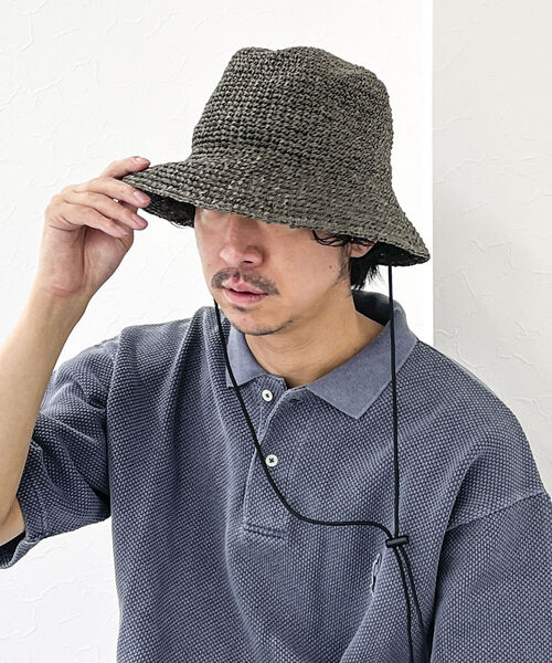 halo commodity(ハロ コモディティー)の「【halo commodity/ハロ コモディティー】Chip Dome Hat h231-422(ハット・メンズ・グリーン/ベージュ/ダークブラウン/ブラウン・FREE)」の12枚目の写真
