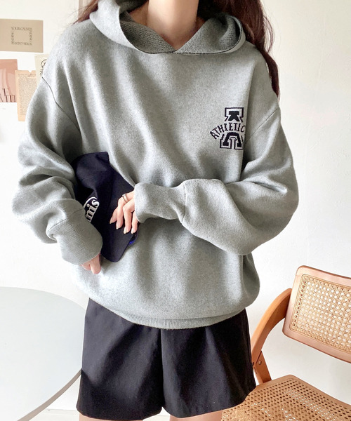 Java(ジャバ)の「《Javaジャバコラボ》こだわりのデザイン&素材感。冬に大活躍!ダブルジャガードニットパーカー(ニット/セーター・レディース・ブラック/グレー/ベージュ/ネイビー/グリーン・LARGE/MEDIUM/SMALL/X-LARGE)」の3枚目の写真