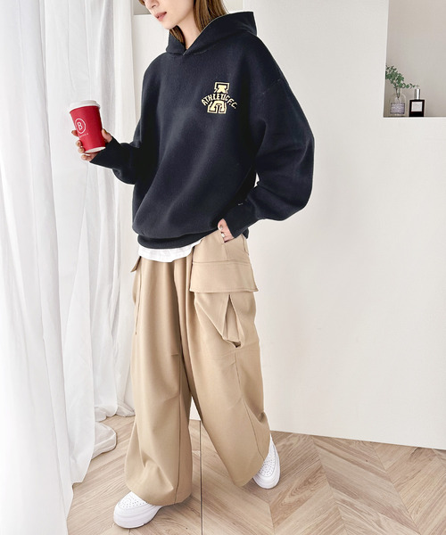 Java(ジャバ)の「《Javaジャバコラボ》こだわりのデザイン&素材感。冬に大活躍!ダブルジャガードニットパーカー(ニット/セーター・レディース・ブラック/グレー/ベージュ/ネイビー/グリーン・LARGE/MEDIUM/SMALL/X-LARGE)」の17枚目の写真