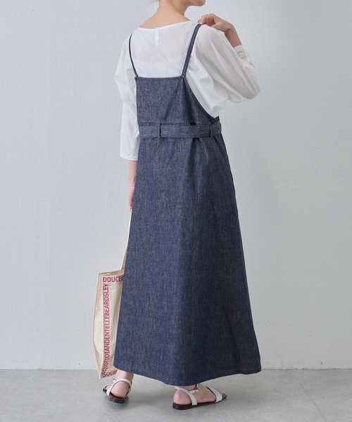 BEARDSLEY（ビアズリー）の「デニムサロペットワンピース（ジャンパースカート・レディース・インディゴブルー・FREE）」の12枚目の写真