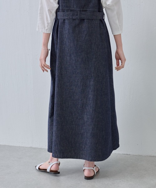 BEARDSLEY（ビアズリー）の「デニムサロペットワンピース（ジャンパースカート・レディース・インディゴブルー・FREE）」の15枚目の写真