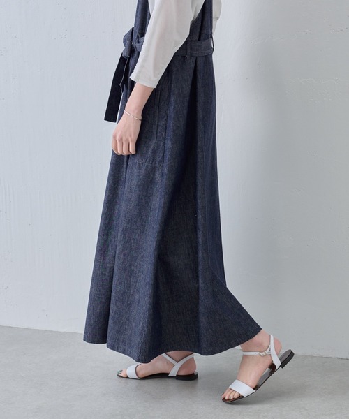 BEARDSLEY（ビアズリー）の「デニムサロペットワンピース（ジャンパースカート・レディース・インディゴブルー・FREE）」の16枚目の写真