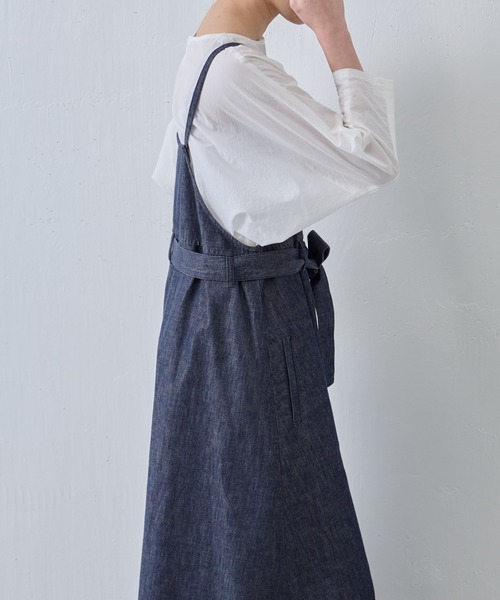 BEARDSLEY（ビアズリー）の「デニムサロペットワンピース（ジャンパースカート・レディース・インディゴブルー・FREE）」の17枚目の写真