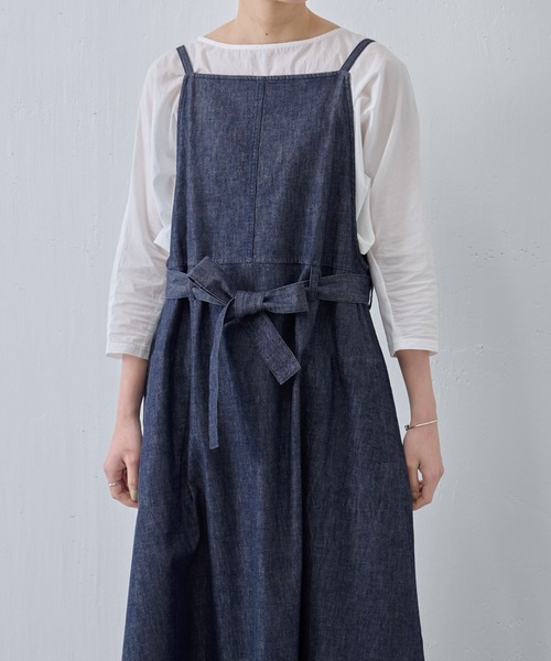 BEARDSLEY（ビアズリー）の「デニムサロペットワンピース（ジャンパースカート・レディース・インディゴブルー・FREE）」の18枚目の写真