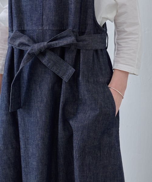 BEARDSLEY（ビアズリー）の「デニムサロペットワンピース（ジャンパースカート・レディース・インディゴブルー・FREE）」の19枚目の写真